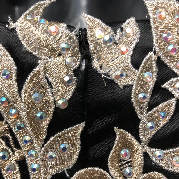 Wow $175 last reduction Envious Couture Pageant Size 00 Black & Gold need sales - Picture 8 of 12